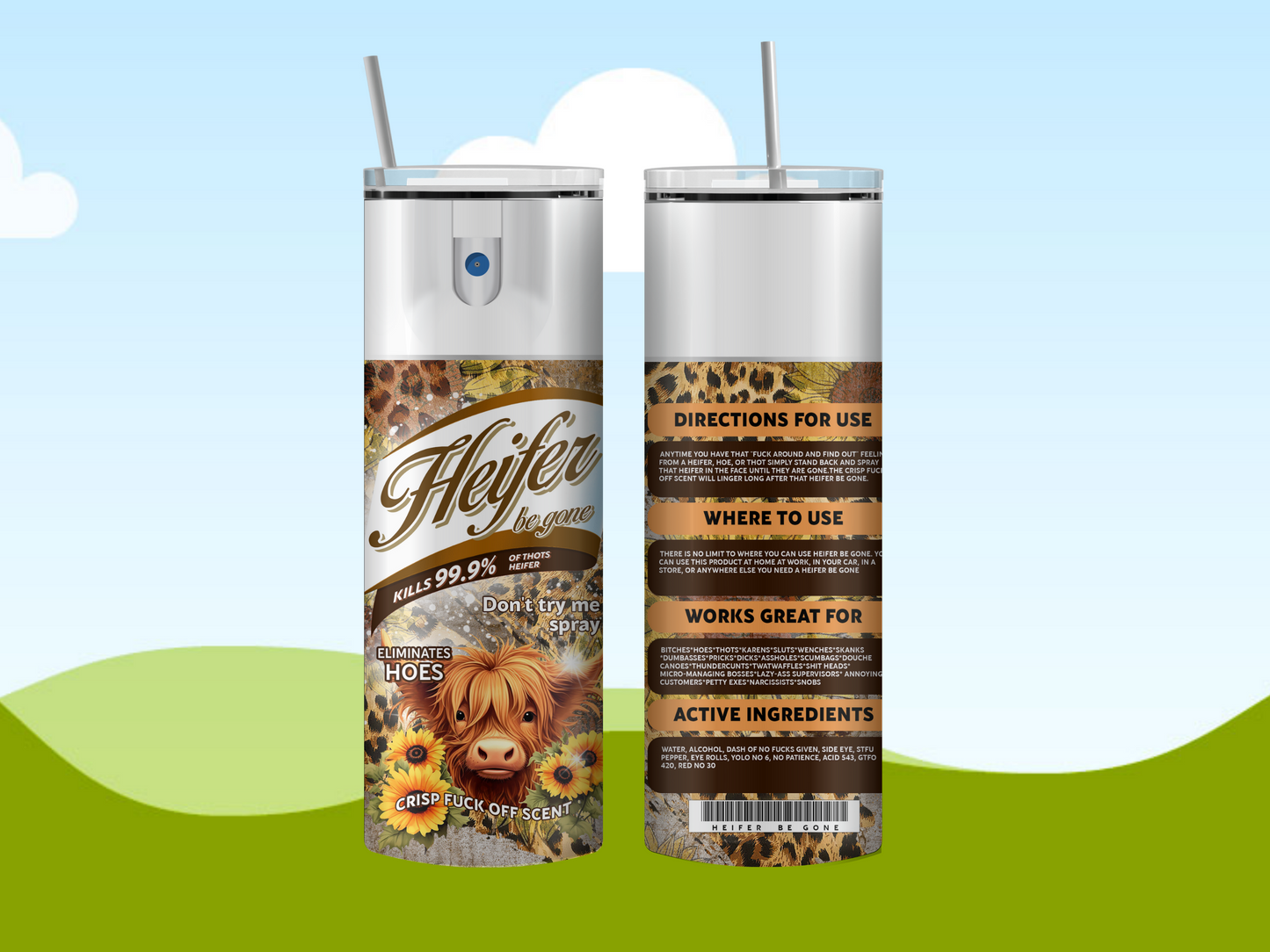 HEIFER Be Gone 20oz Tumbler