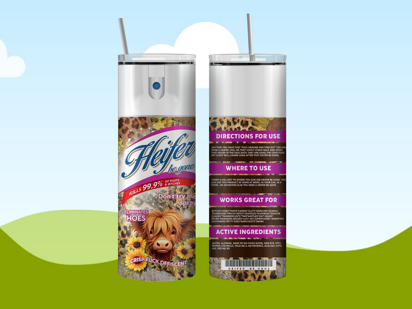 HEIFER Be Gone 20oz Tumbler