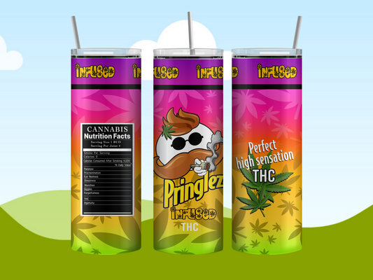 Pringlez Cannabis 20oz tumbler