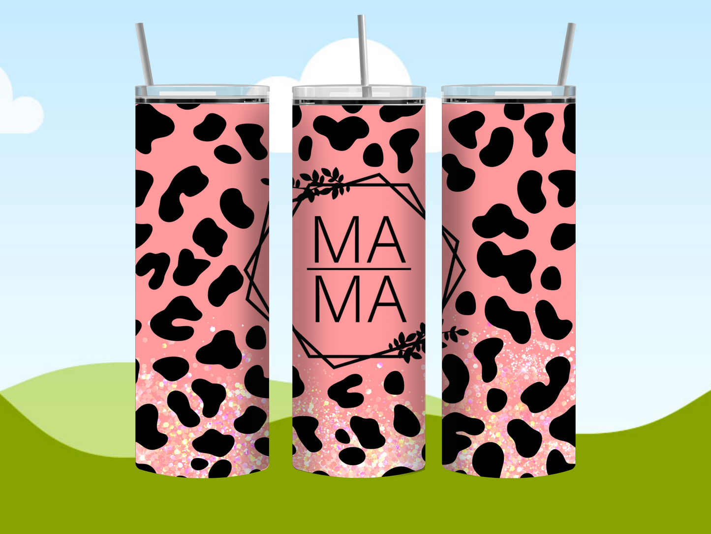 MAMA Leopard Print 20oz Tumblers