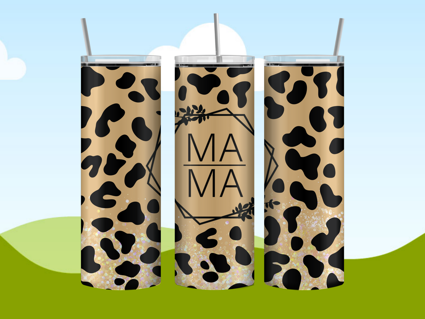 MAMA Leopard Print 20oz Tumblers