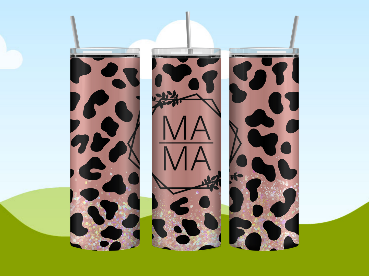 MAMA Leopard Print 20oz Tumblers