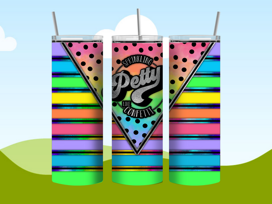 Rainbow striped 20oz Tumbler