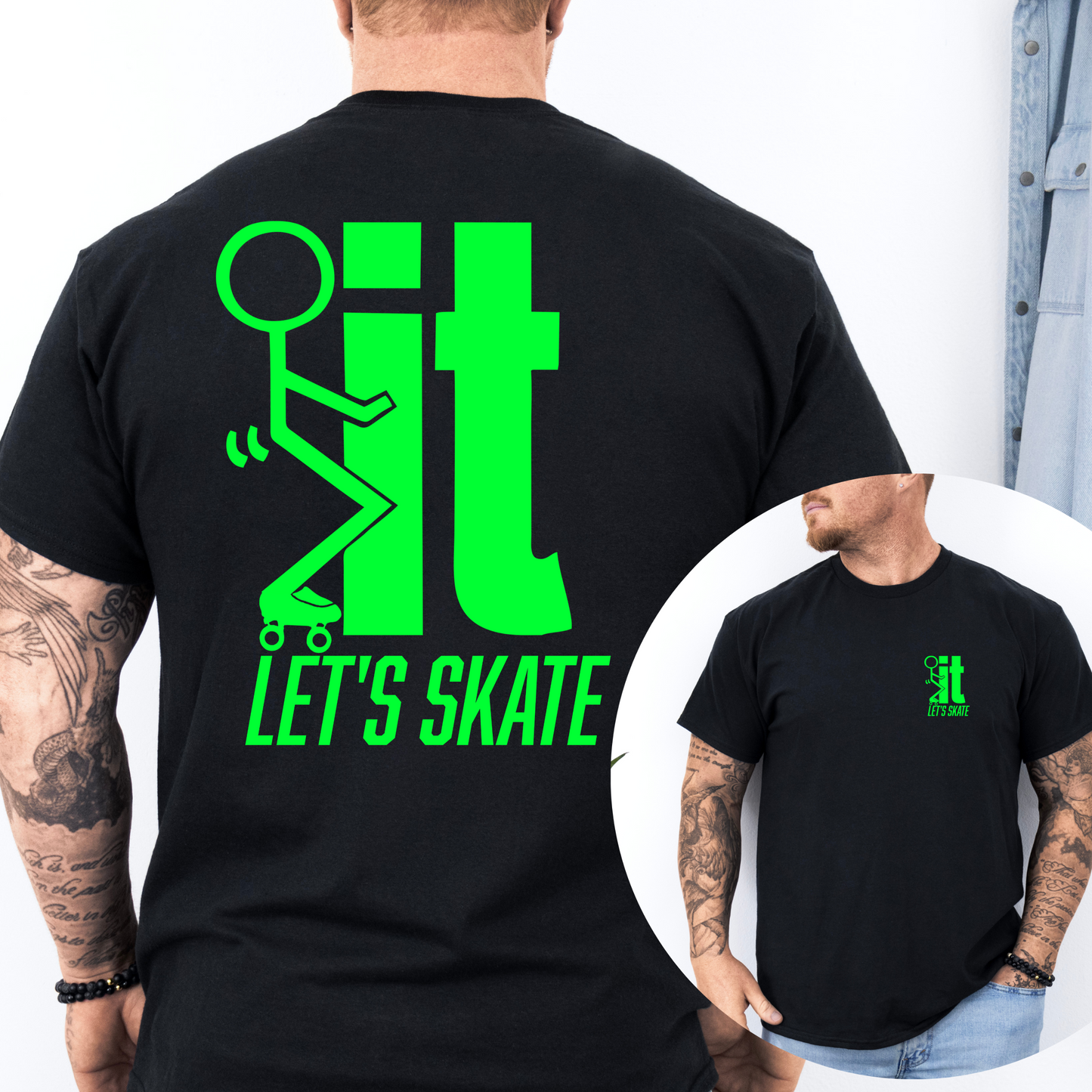 F...IT LET"S SKATE Men’s  Graphic T-Shirt