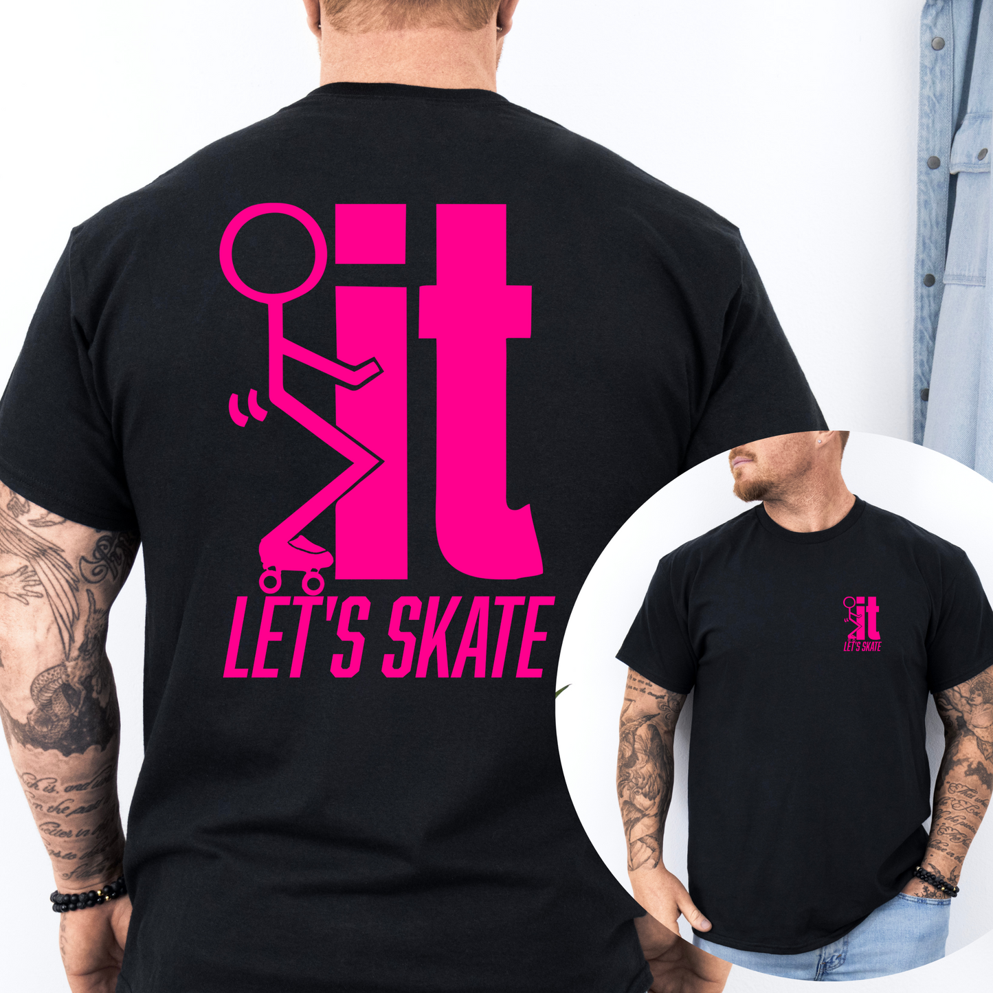 F...IT LET"S SKATE Men’s  Graphic T-Shirt