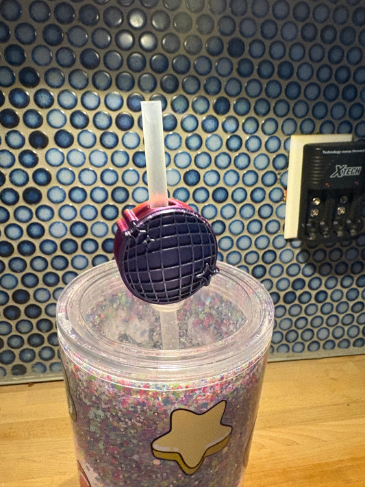 Straw Topper Mirror Ball
