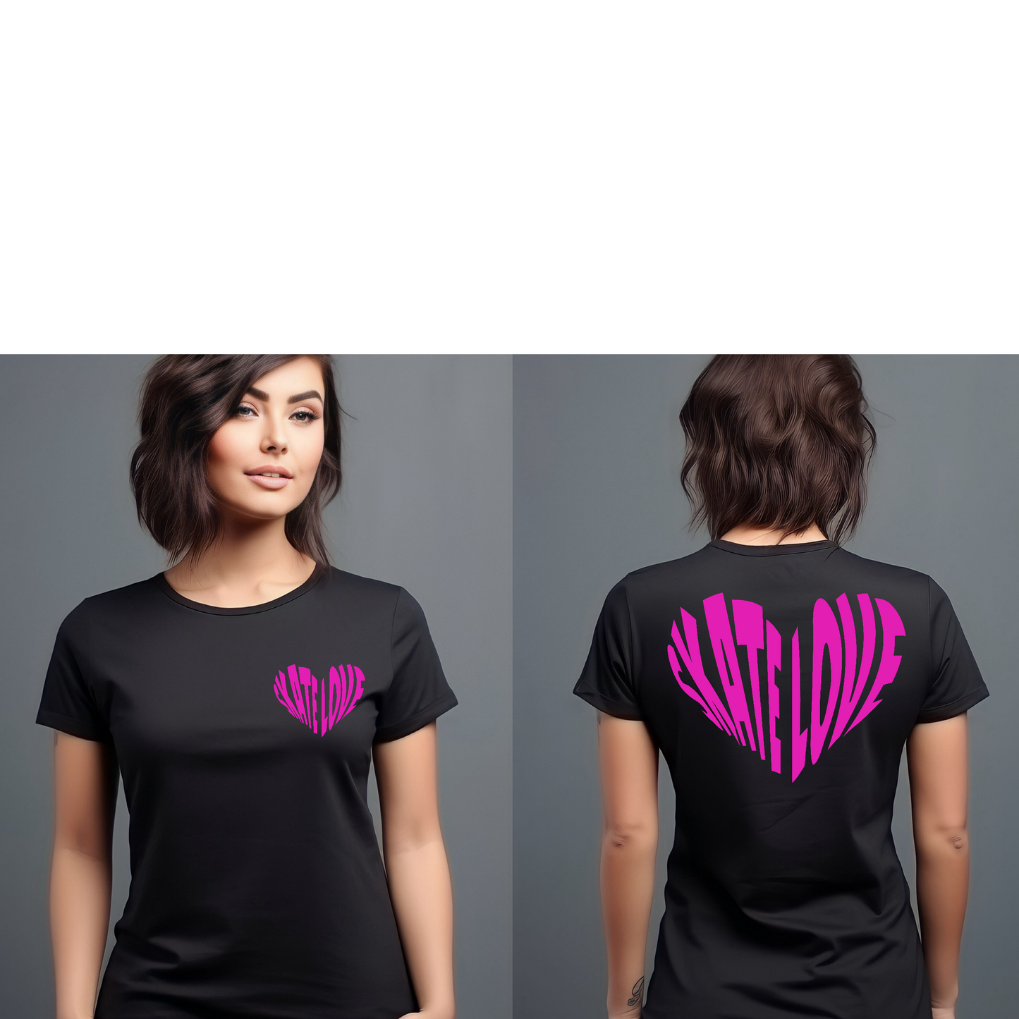 Skate Love Colored Graphic T-shirt (Women’s)