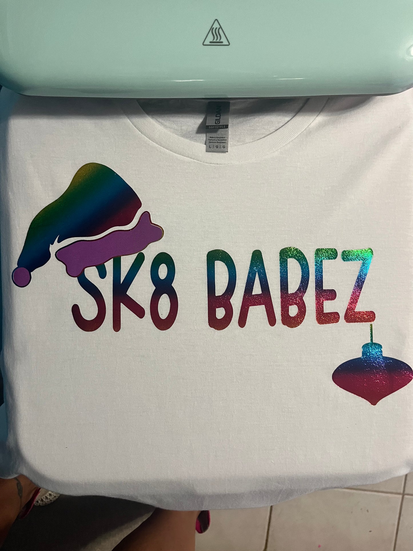 SK8 Babez Christmas hat/ornament Graphic T-Shirt