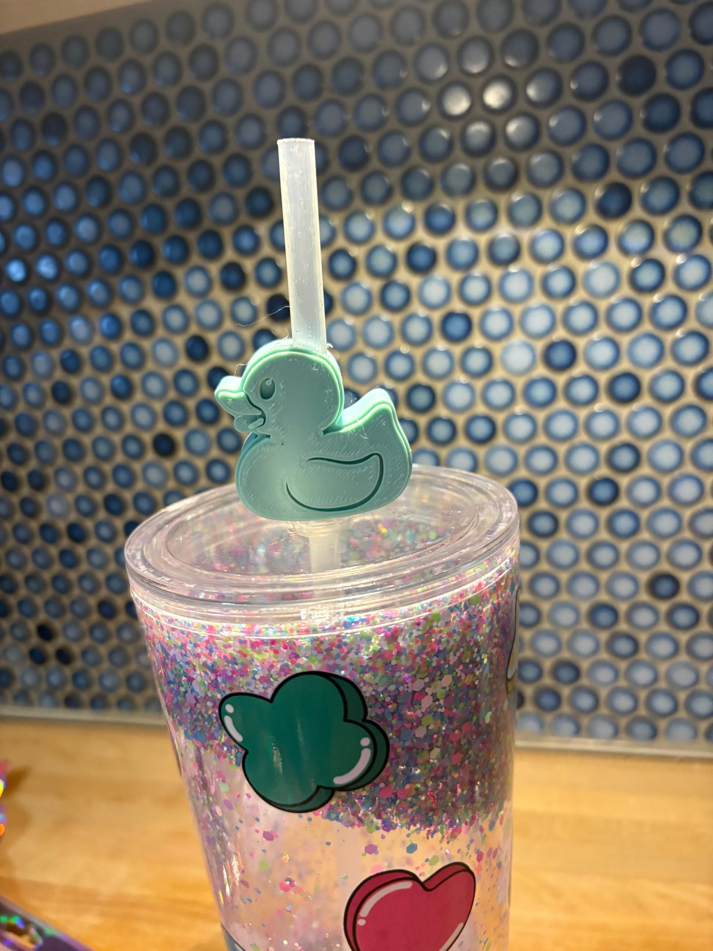 Straw Topper Duck