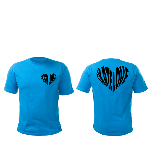 Skate Love BlackGraphic Colored T-shirt (Unisex)