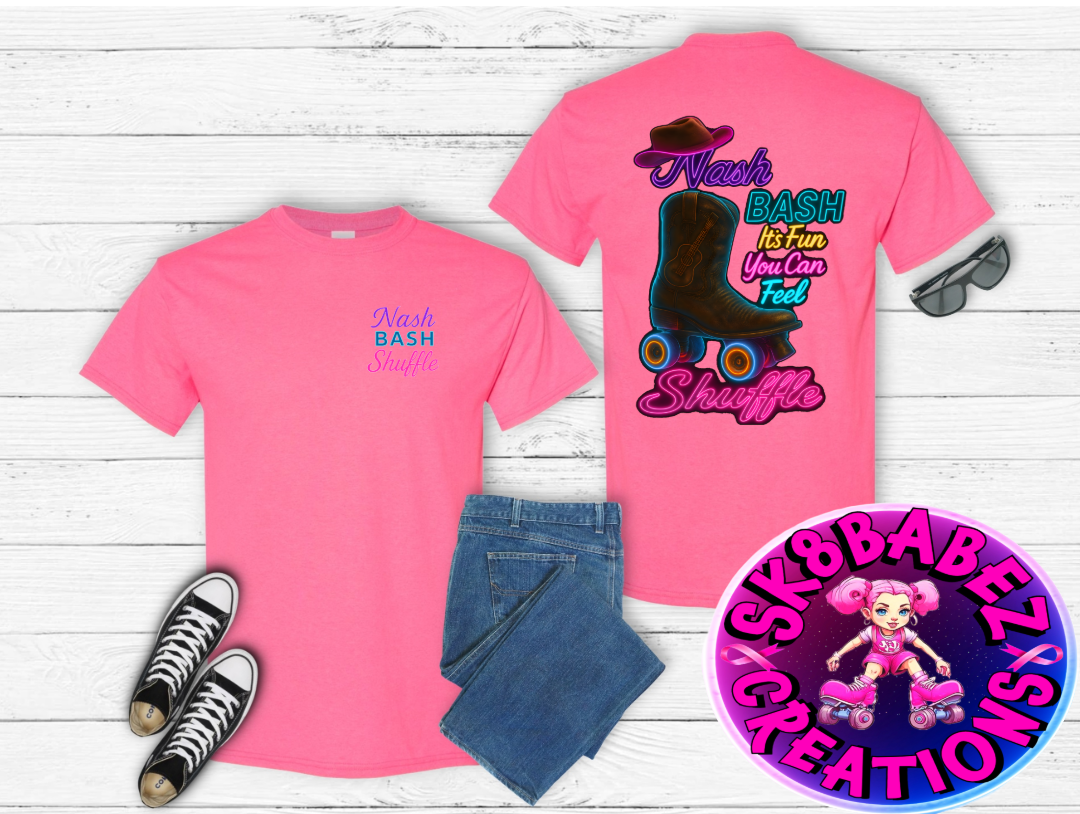 🛼 Nash Bash Shuffle Event T-Shirt – It’s Fun You Can Feel🛼