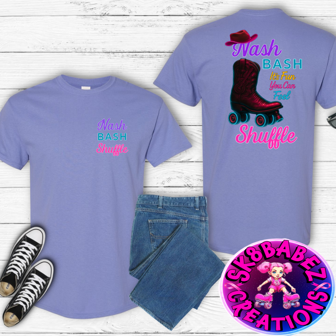 🛼 Nash Bash Shuffle Event T-Shirt – It’s Fun You Can Feel🛼