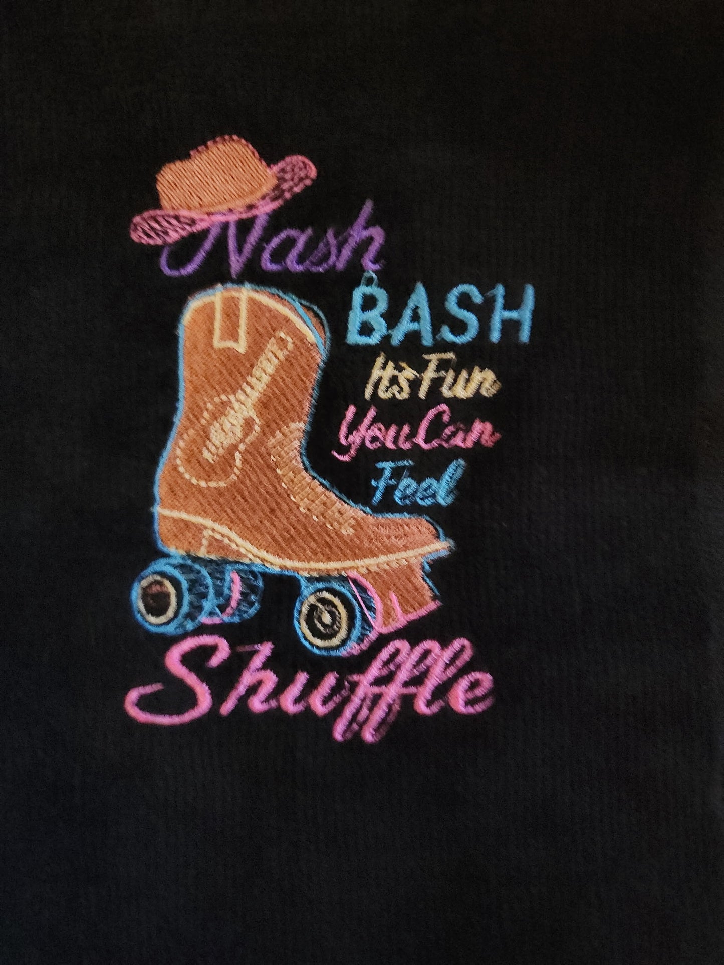 Nash Bash Black Hand Towel – “It’s Fun You Can Feel”