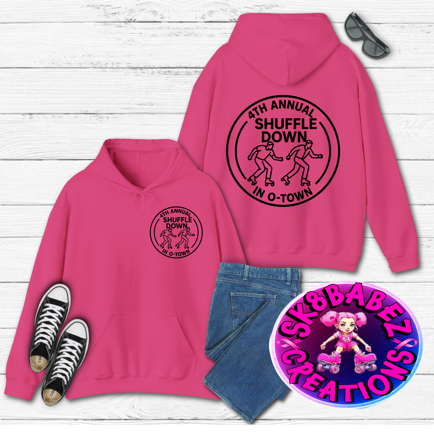Shuffle down in O Town graphic Hoodie