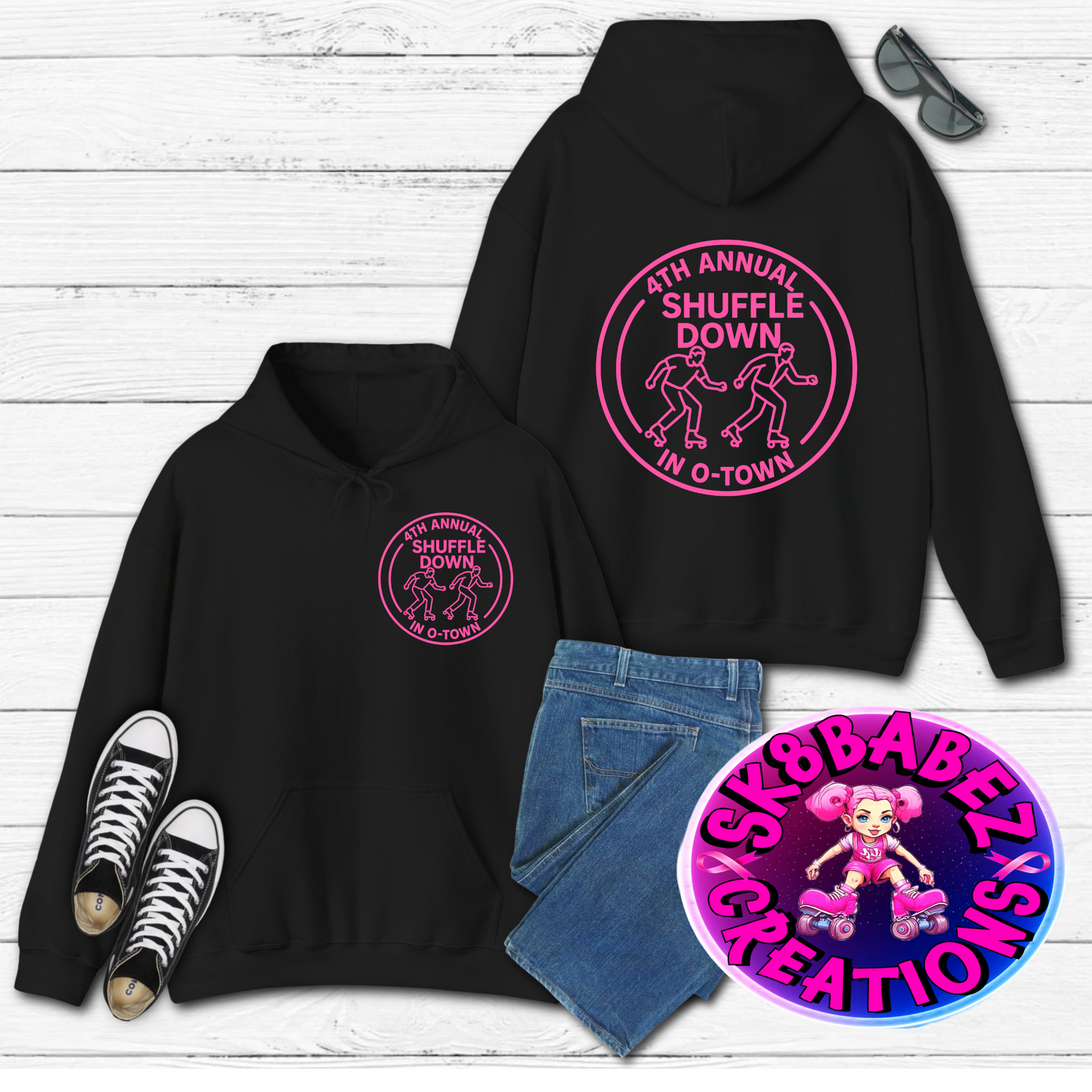Shuffle down in O Town graphic Hoodie