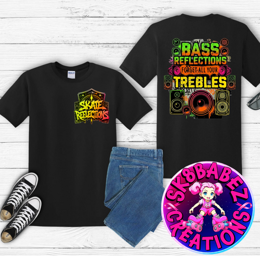 Bass Reflections “Forget All Your Trebles” Tee 🎶🛼