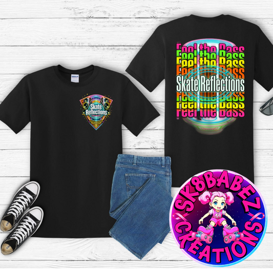 Skate Reflections “Feel the Bass” Tee 🎶🛼