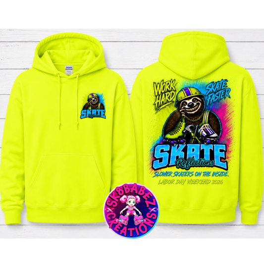 Skate Reflections Labor Day Weekend Event – Work Hard. Skate Faster. Hoodie
