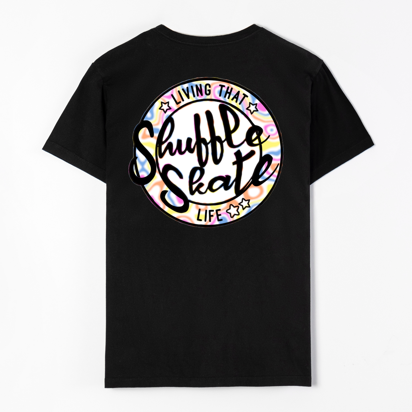 Living That Shuffle Life Swirls Graphic T-Shirt