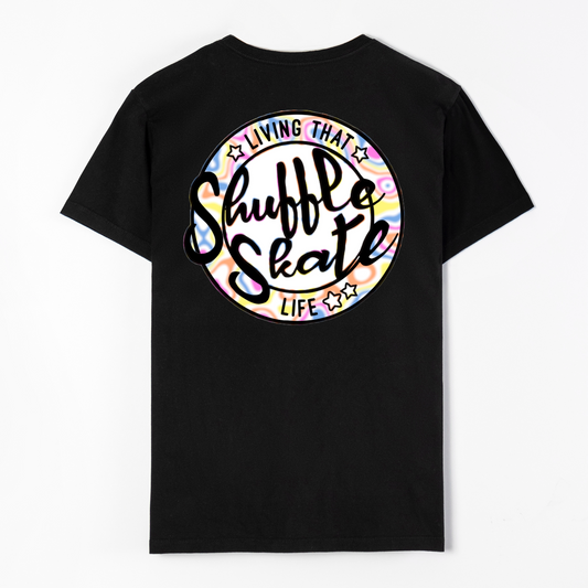 Living That Shuffle Life Swirls Graphic T-Shirt