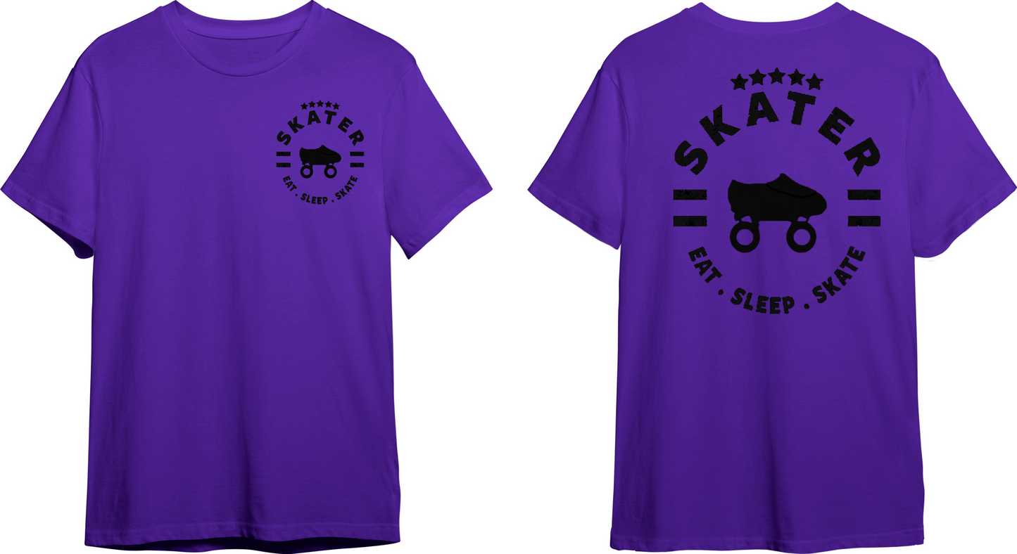 NEW!!!! Skater Eat.Sleep.Skate Graphic T-Shirt (Colored Shirt) Unisex