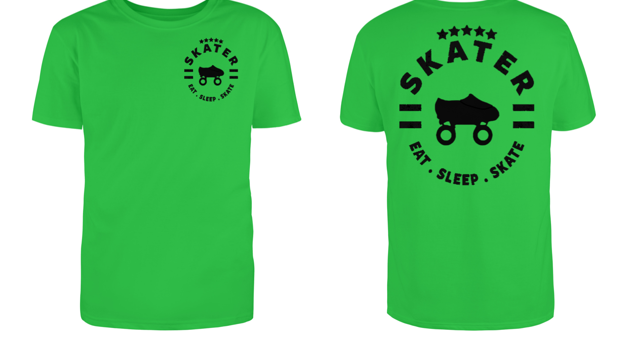 NEW!!!! Skater Eat.Sleep.Skate Graphic T-Shirt (Colored Shirt) Unisex