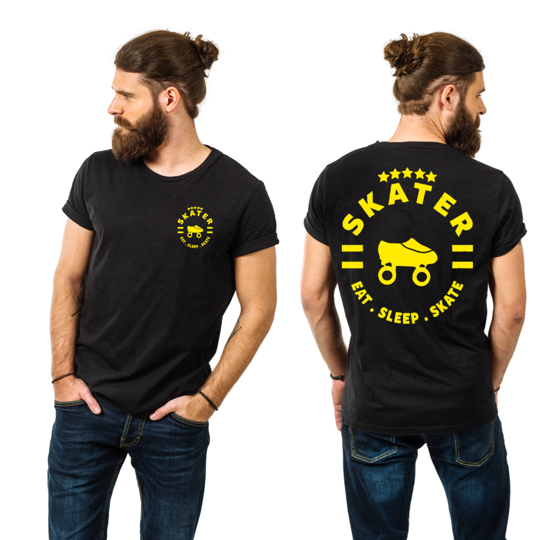 NEW!!! Skater Eat.Sleep.Skate Men’s Graphic T-Shirt(Colored Design)