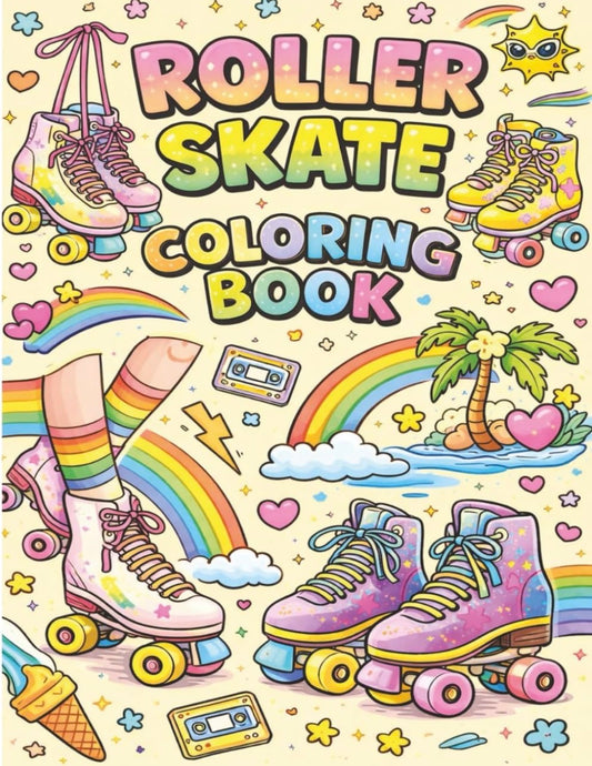 Roller Skate Coloring Book: