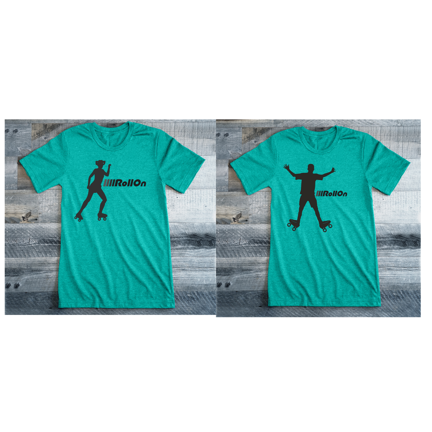 NEW!!! Roll on Graphic Colored T-Shirts(Women's & Men's)