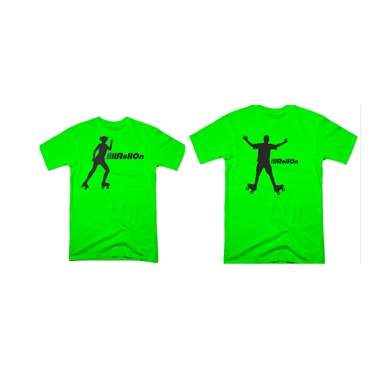 NEW!!! Roll on Graphic Colored T-Shirts(Women's & Men's)