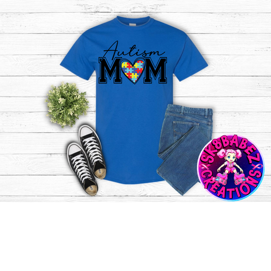 Autism Mom graphic T-shirt