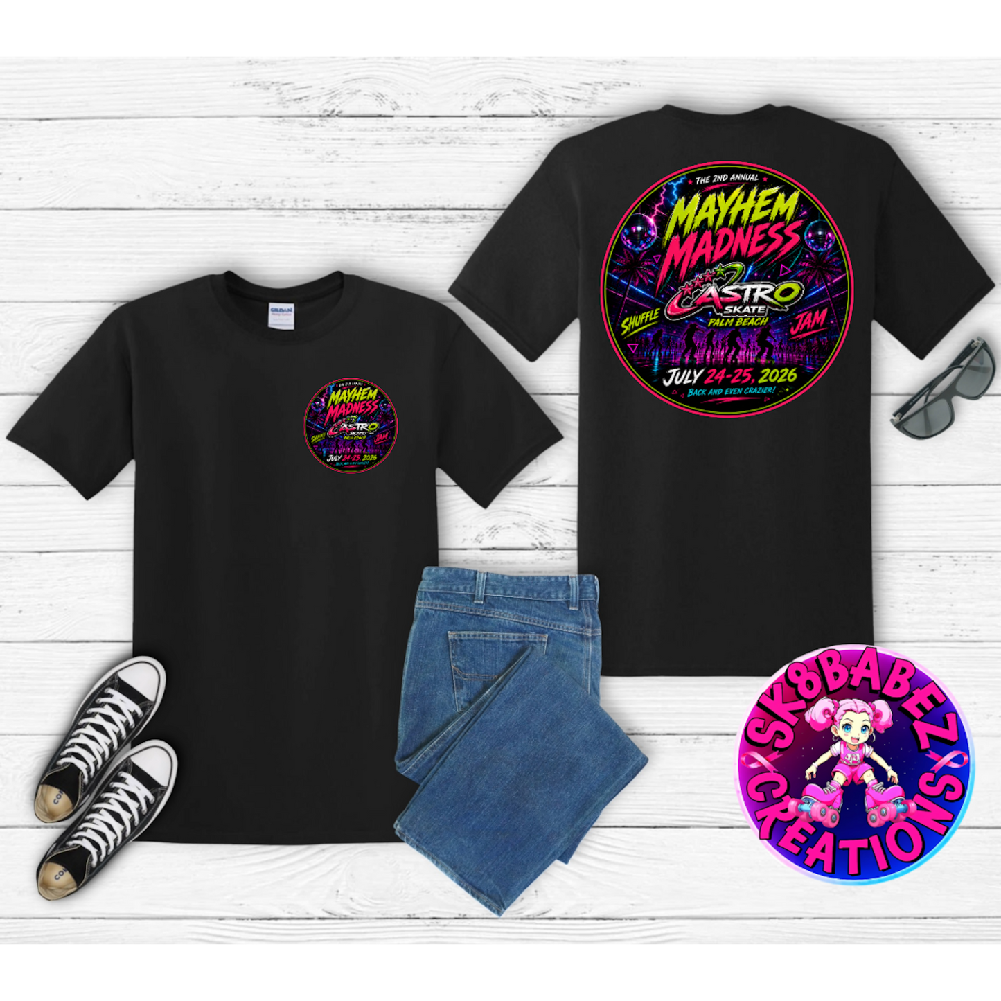 Mayhem Madness 2026 – Official Event T-Shir