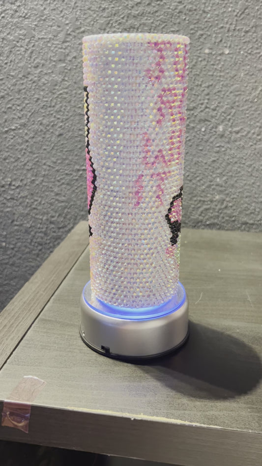 Handmade Skate Rhinestone Tumbler