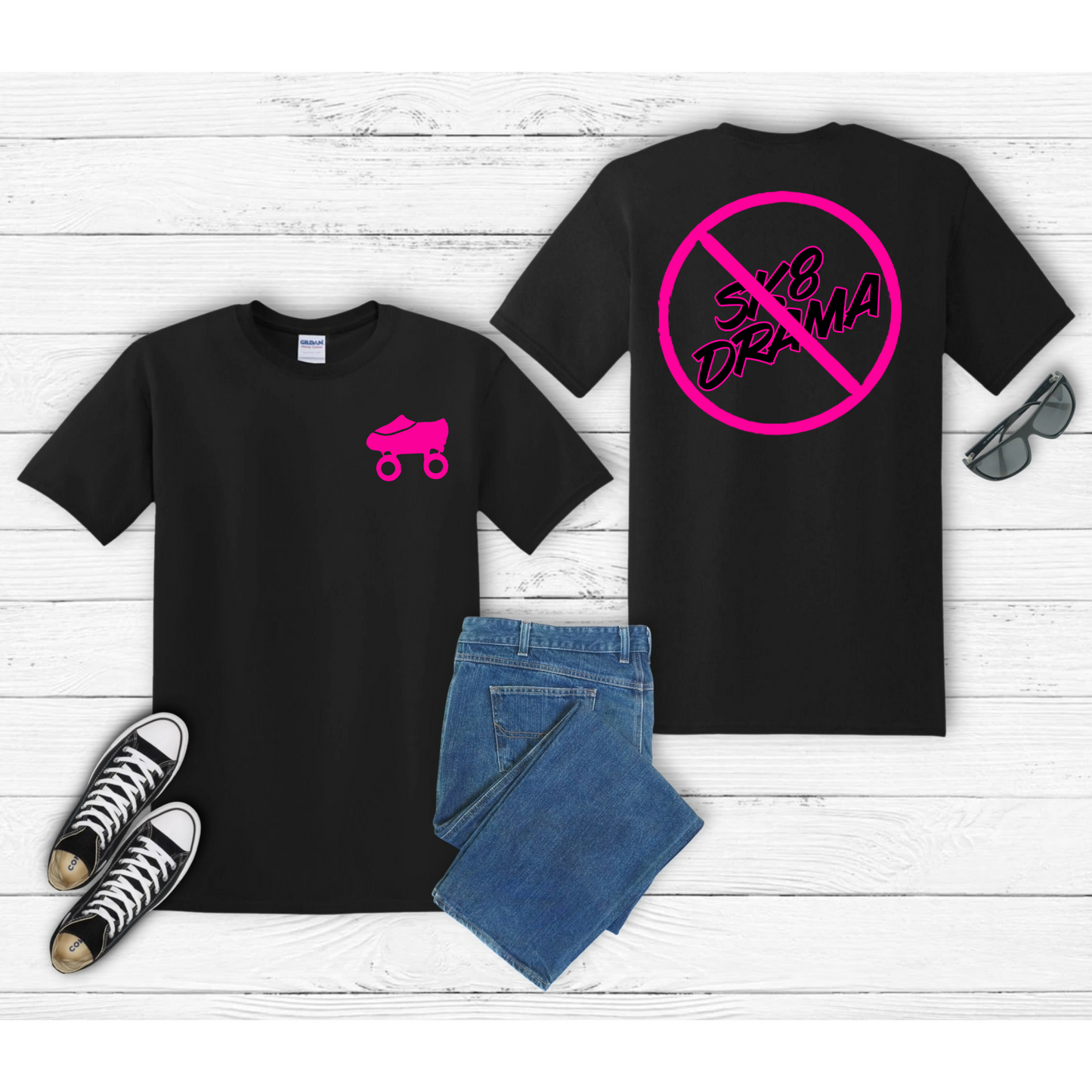 Say NO to SK8 DRAMA Graphic T-shirt (unisex)