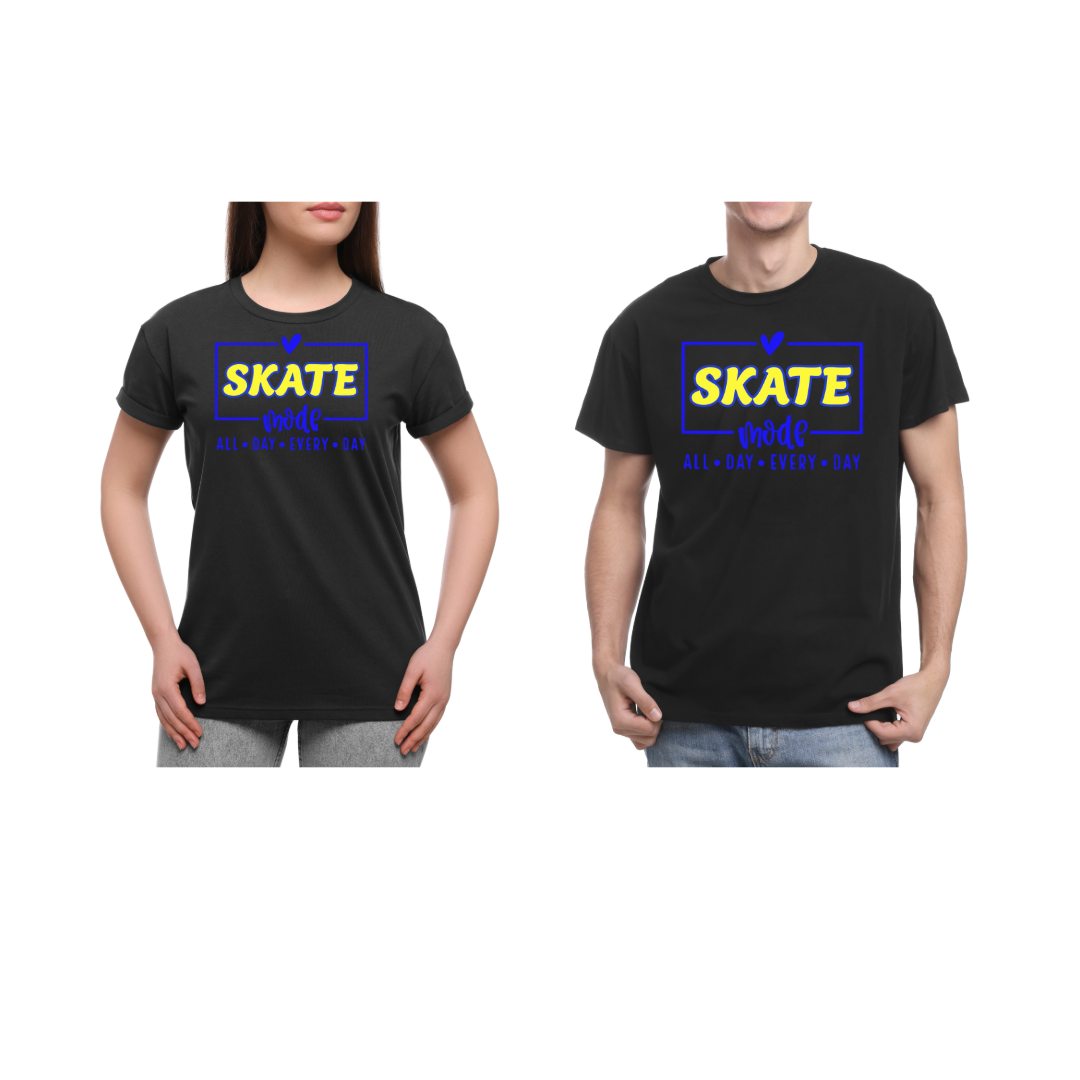 NEW ITEM: Skate Mode All Day Every Day Graphic T-shirt (colored font)