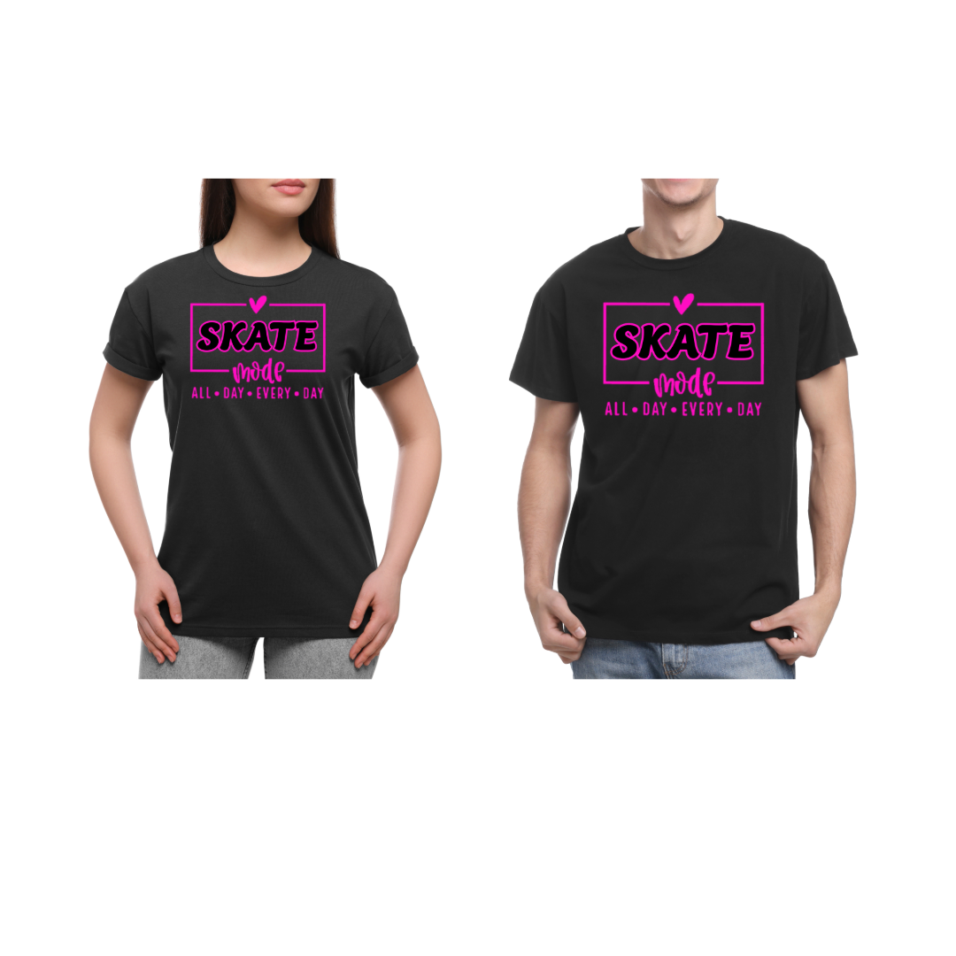 NEW ITEM: Skate Mode All Day Every Day Graphic T-shirt (colored font)